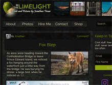 Tablet Screenshot of inthelimelight.net